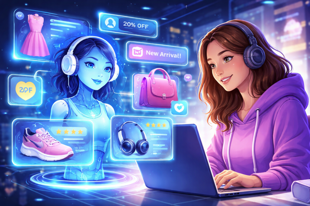 AI chatbots, virtual shopping assistants, automated customer service, conversational AI